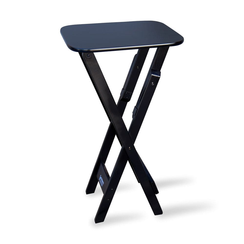 Mesa Bistrô Dobrável Madeira Padrão Preto  - Tarimatã
