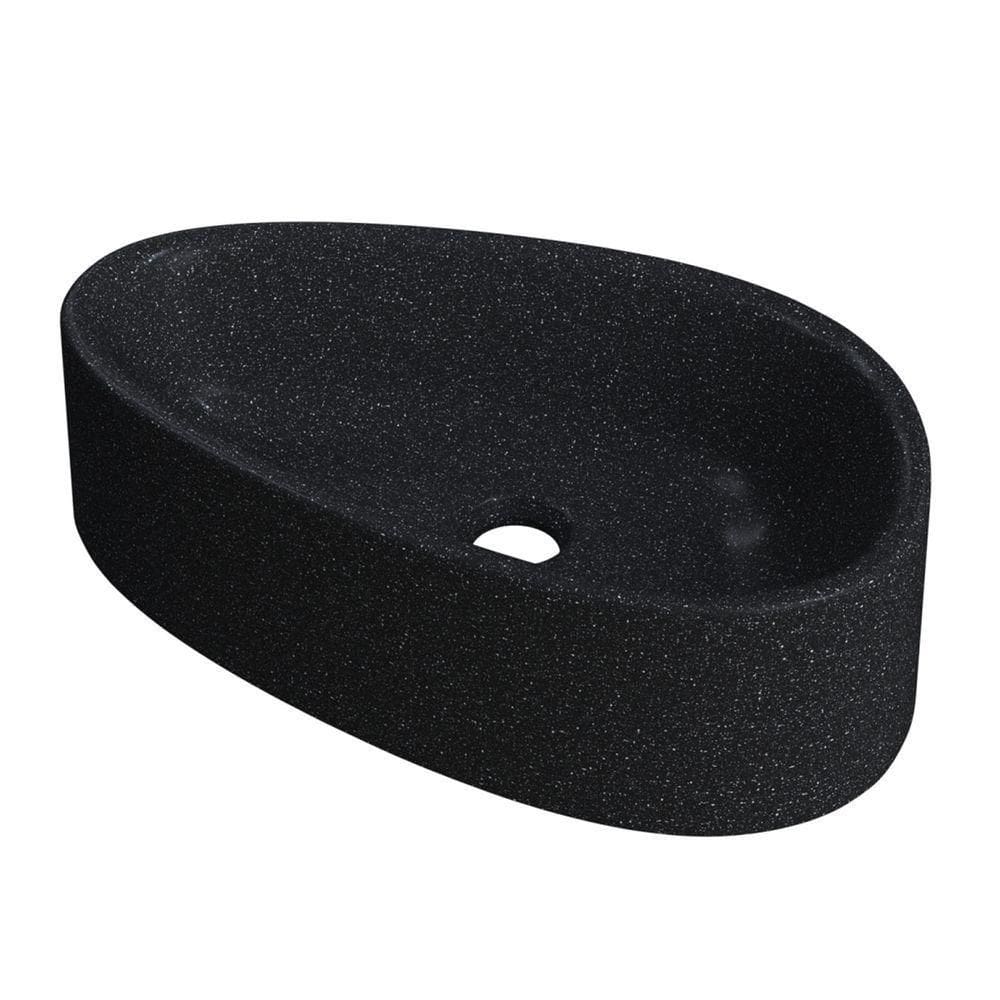 Cuba Pia Para Banheiro Gota 43cm Maitê C08 Preto Granit Mpozenato