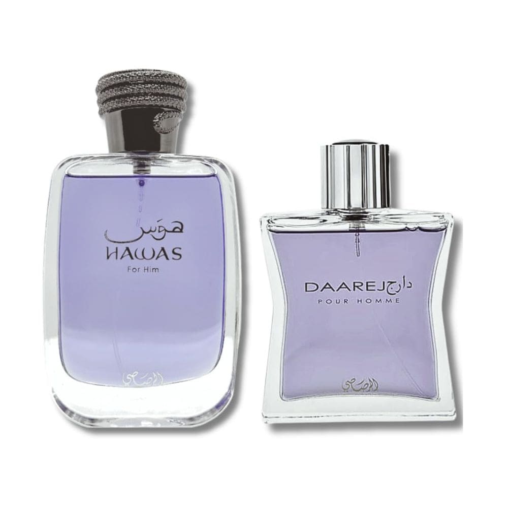 Perfume RASASI Hawas para ele e Daarej para homem EDP 100mL