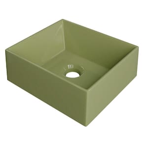 Cuba Pia De Apoio Para Banheiro Retangular 30cm Joy C08 Verde Mpozenato