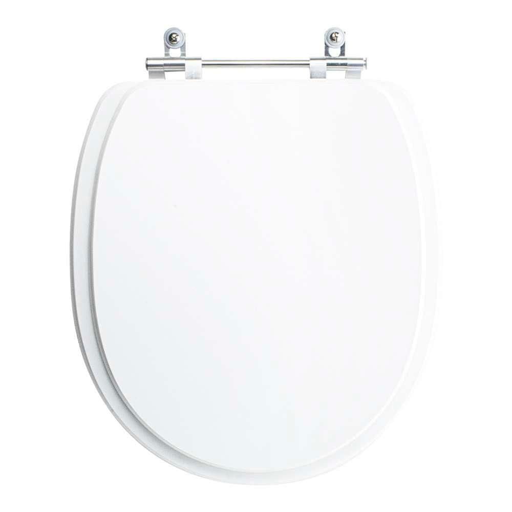 Tampa Vaso Sanitário Poliester Acrilico Village Branco Para Bacia Deca