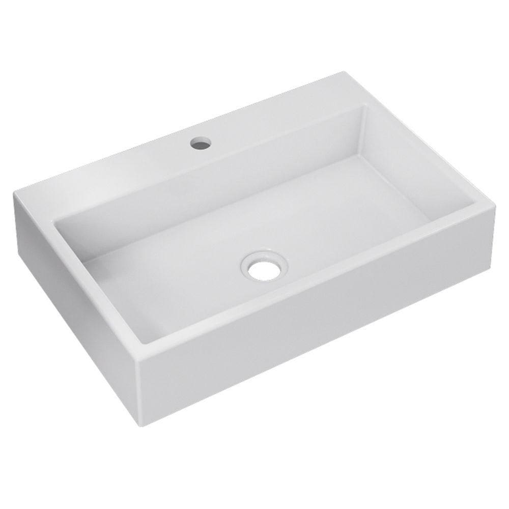 Cuba Pia De Apoio Para Banheiro Retangular 55cm Ivy C08 Branco Mpozenato