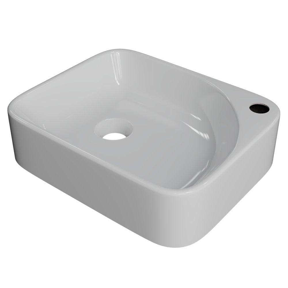 Cuba Pia Para Banheiro Retangular 36cm Jasmin C08 Branco Mpozenato