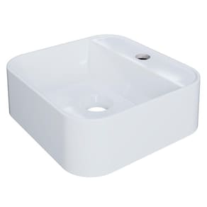 Cuba Pia Para Banheiro Quadrada 32cm ágata C08 Branco Mpozenato