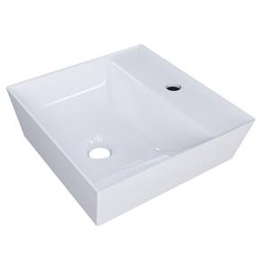Cuba Pia De Apoio Para Banheiro Quadrada 33cm Aya C08 Branco Mpozenato