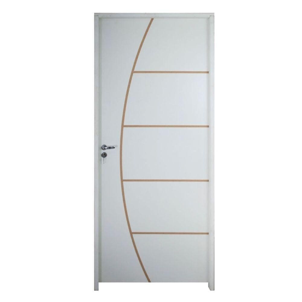 Porta Belíssima 6 Prime Batente Regulável 13-16 Cm E Guarnição 82 X 2.10 Lado Direito - Rodam