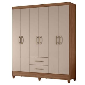 Guarda Roupa Casal Panamá 6 Portas Carvalho Fendi - Moval