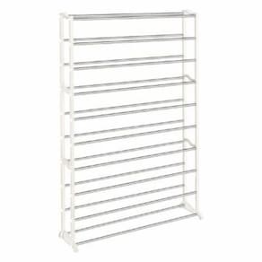 Sapateira Gigante 10 Prateleiras – Para 50 Pares, Estante Em Metal P/ Até 100 Calçados E Tênis!