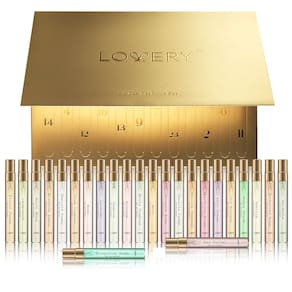 Perfume Advent Calendar LOVERY 2024 com 24 garrafas de 8 mL para