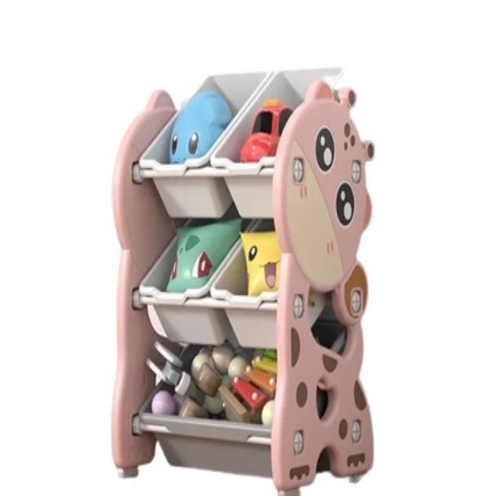 Estante Organizadora Infantil Girafinha: Baú Multiuso Para Brinquedos E Quarto De Bebê