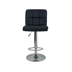 Banqueta Gomos Comfort Estofada Giratória Altura Regulável Preto