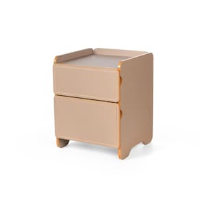 Mesa De Cabeceira 2 Gavetas 45cm Cindy - Marrom