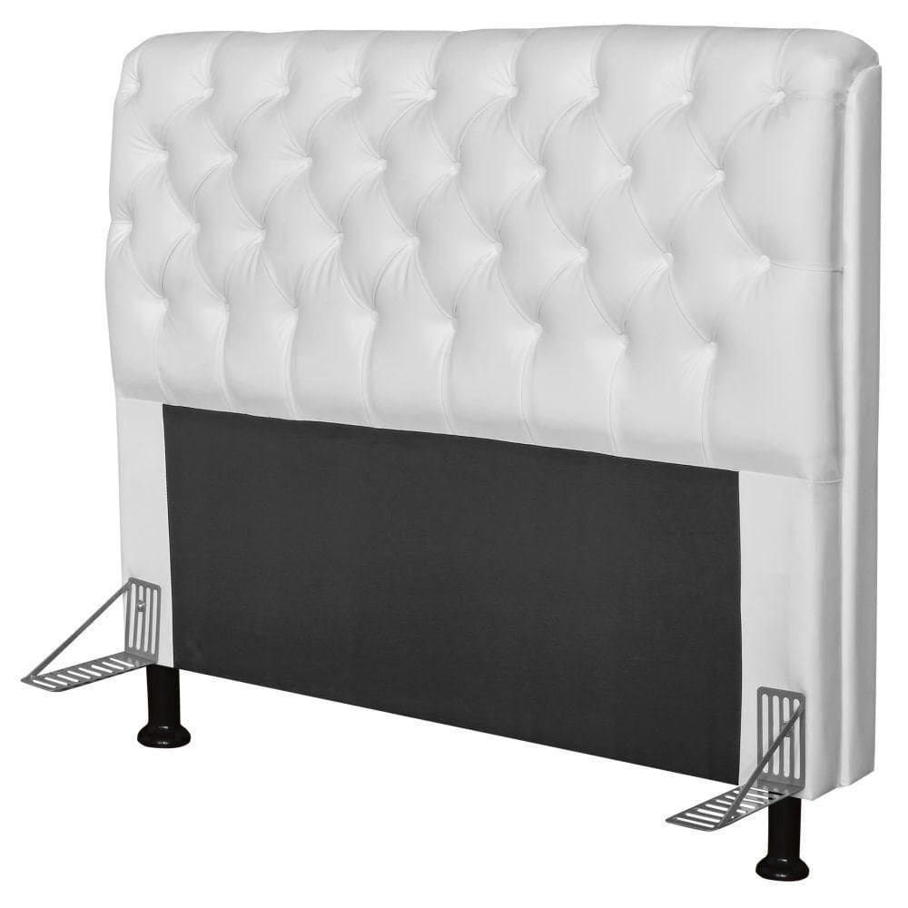 Cabeceira Paris Para Cama Casal 160 Cm Paris Corano Branco - Js Móveis