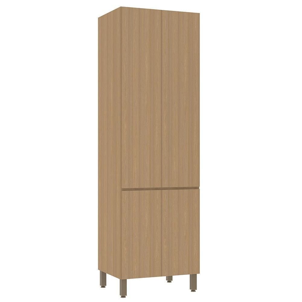 Paneleiro Duplo 70cm 4 Portas Slim Luciane Móveis Freijó-freijó