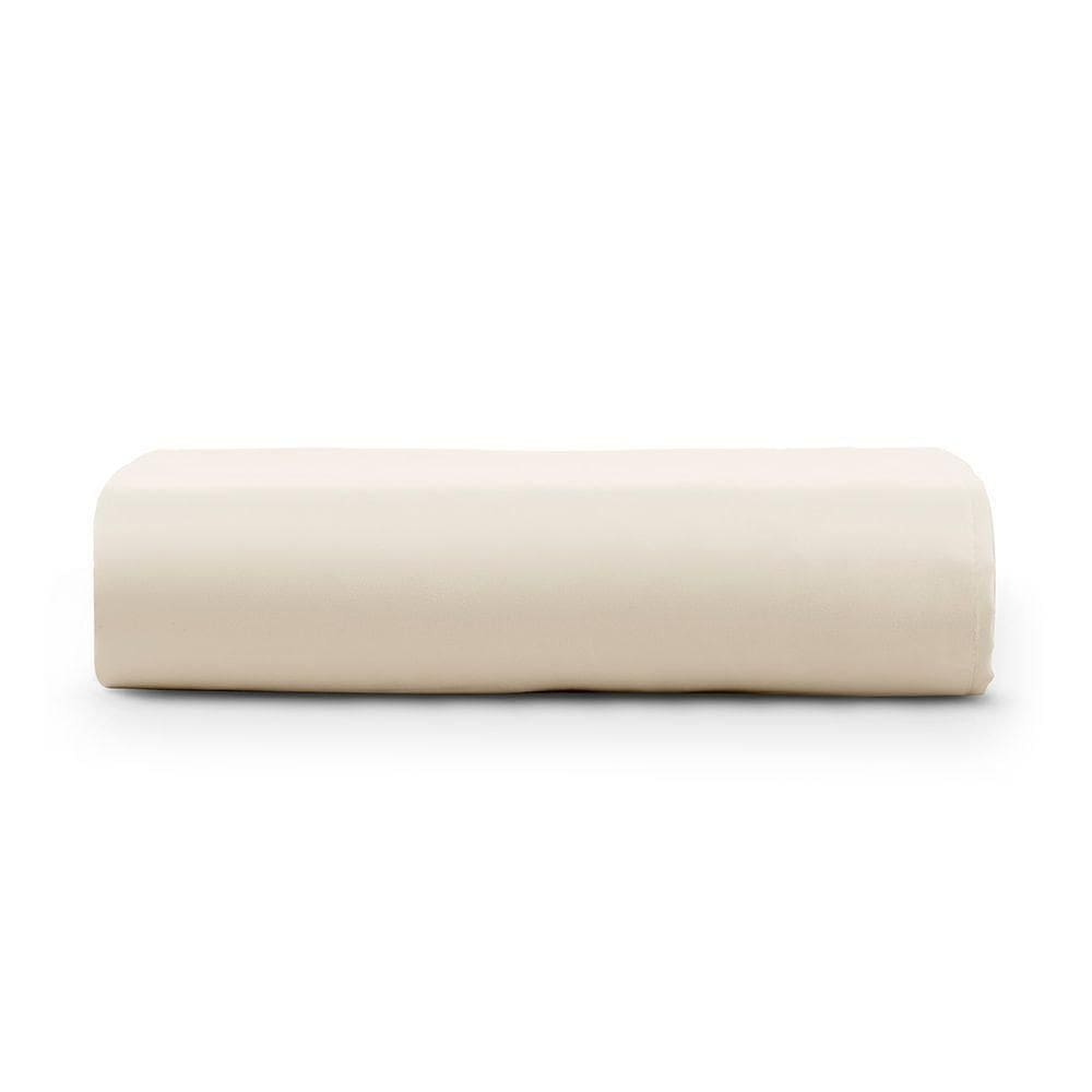 Lençol Solteiro Cintilante Percal 180 Fios Sem Elástico - Palha - 100% Algodão