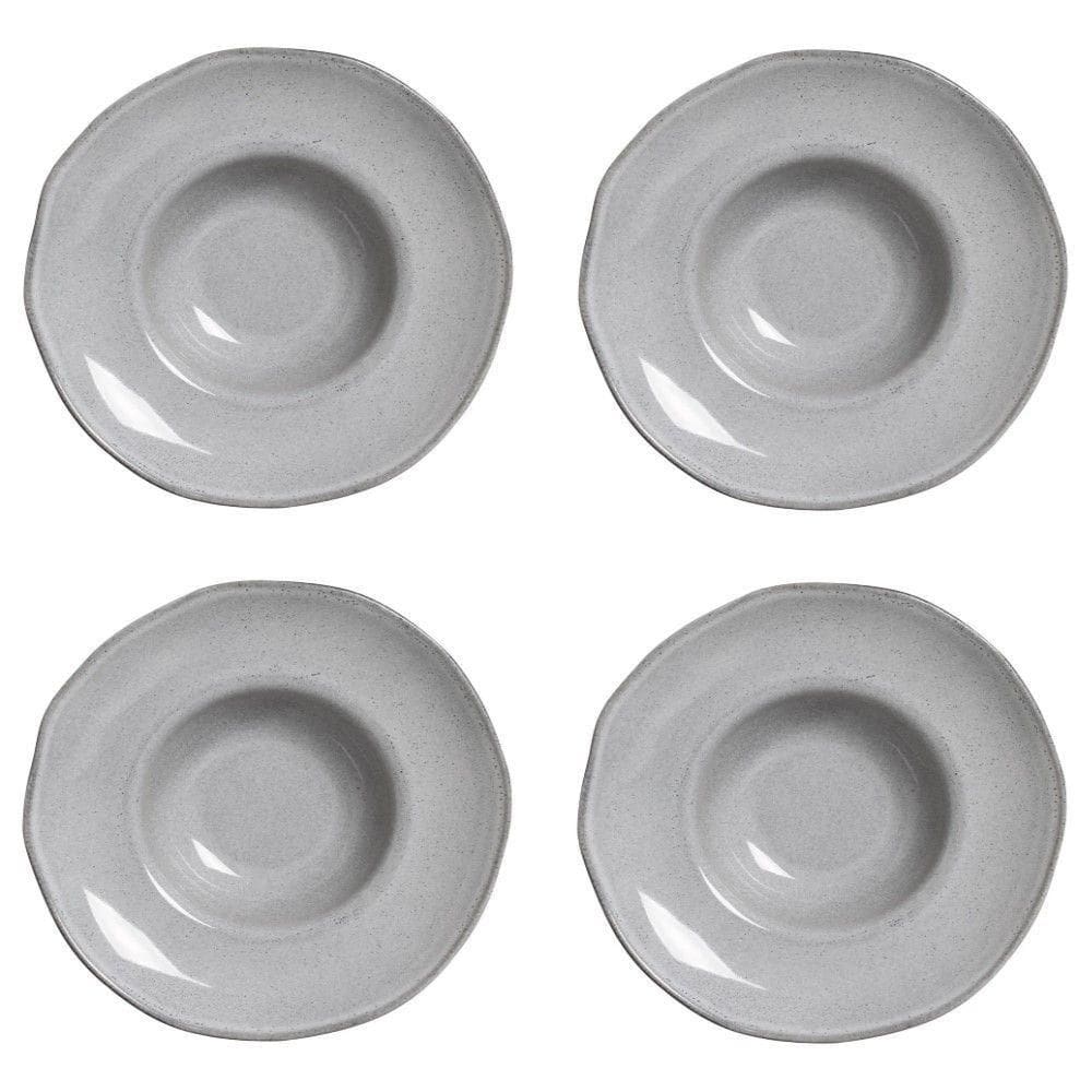 Conjunto De Pratos Para Massa-risoto 04 Peças Orgânico Dust Porto
