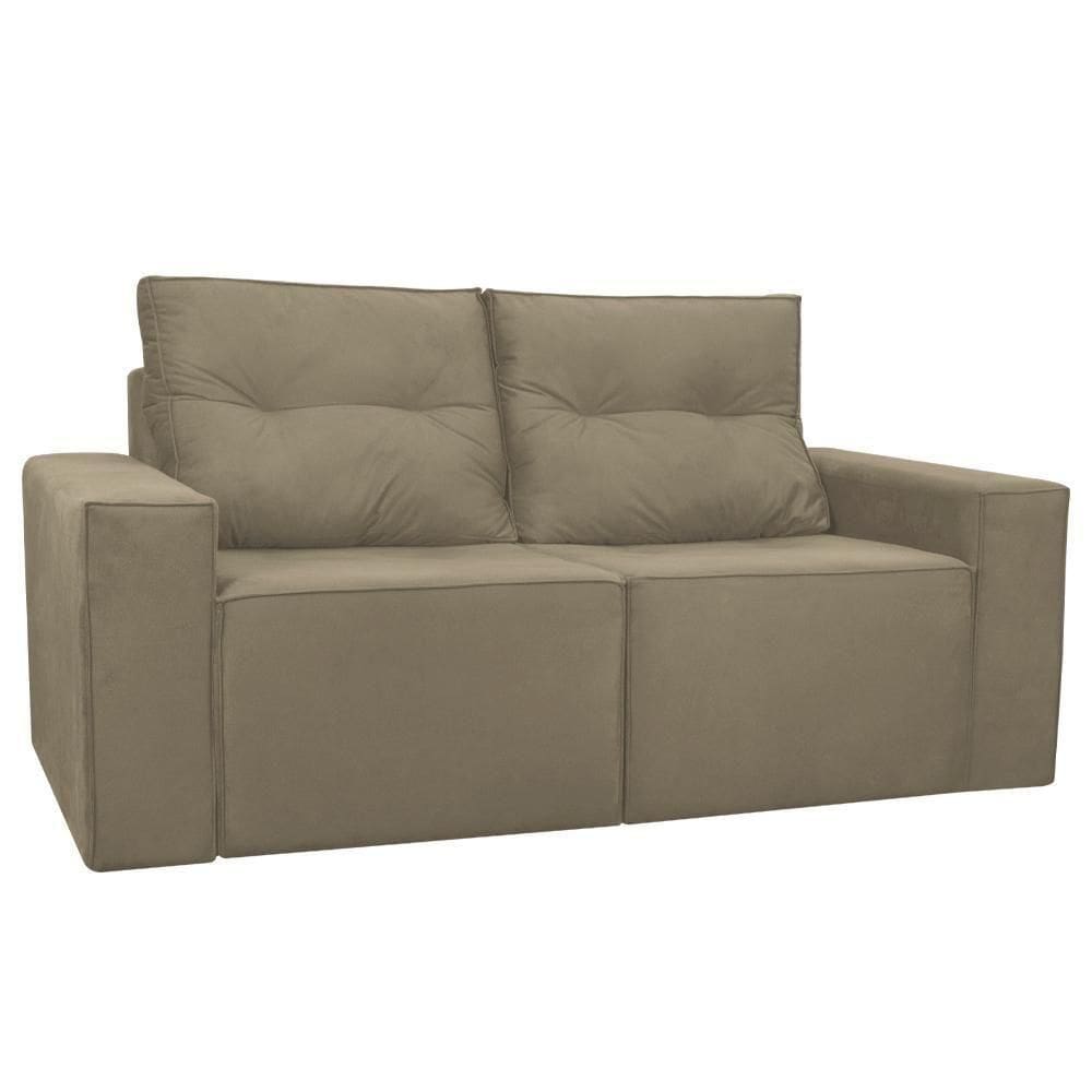 Sofá 1,80 Moderno 2 Lugares Confortável Onix Cappuccino