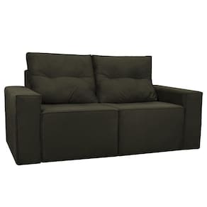 Sofá 1,80 Moderno 2 Lugares Confortável Onix Marrom