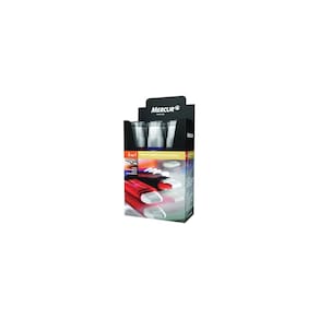 Pacote com 6 Mercur Borracha caneta Branca Executiva