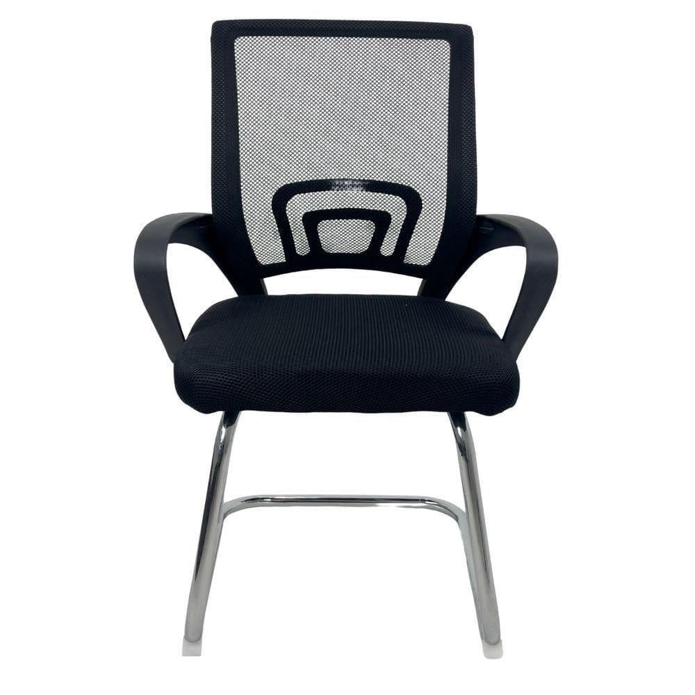 Cadeira De Escritório Begonia Oficial Tela Mesh Fixa Preto