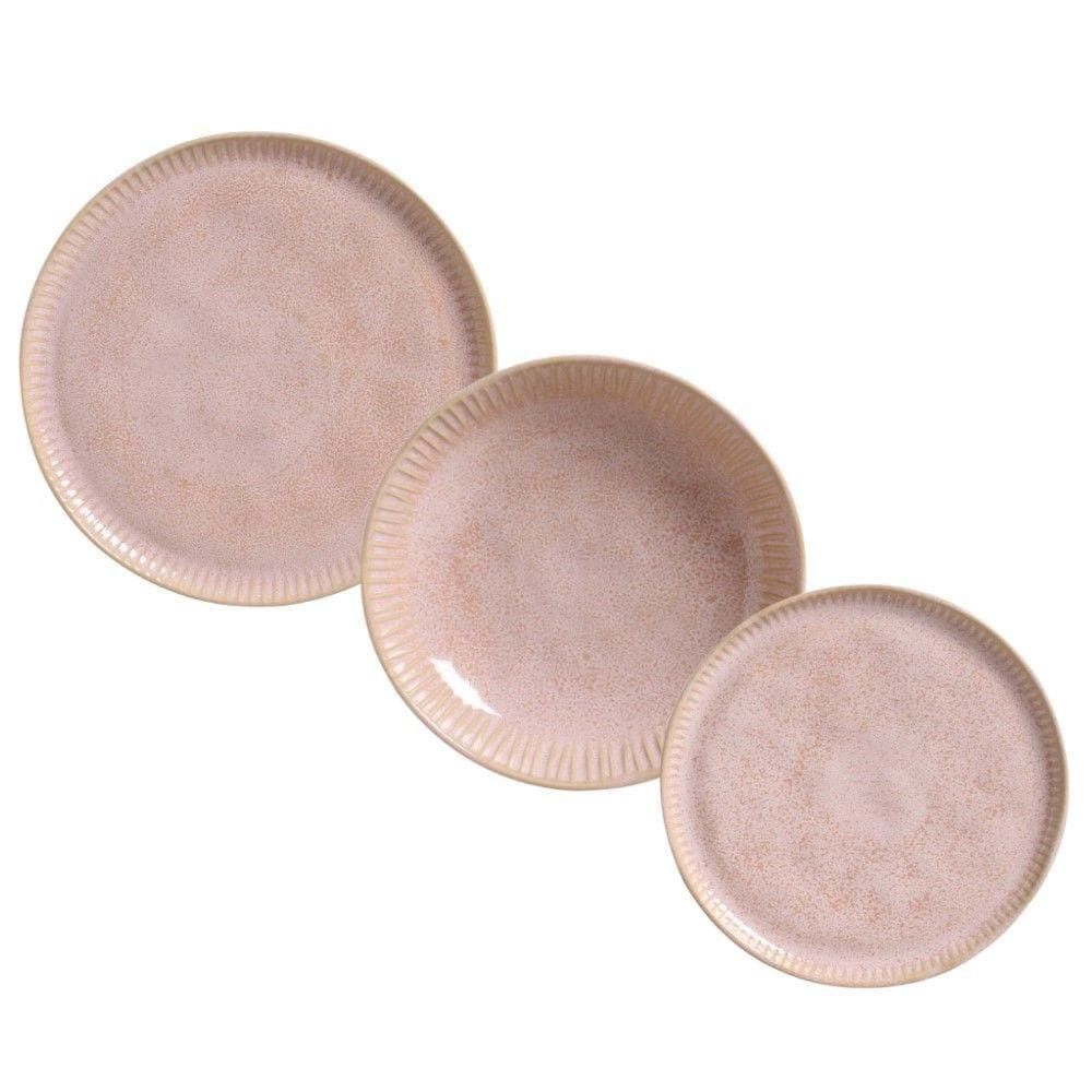 Jogo De Pratos 18 Peças Linhas Litchi Porto