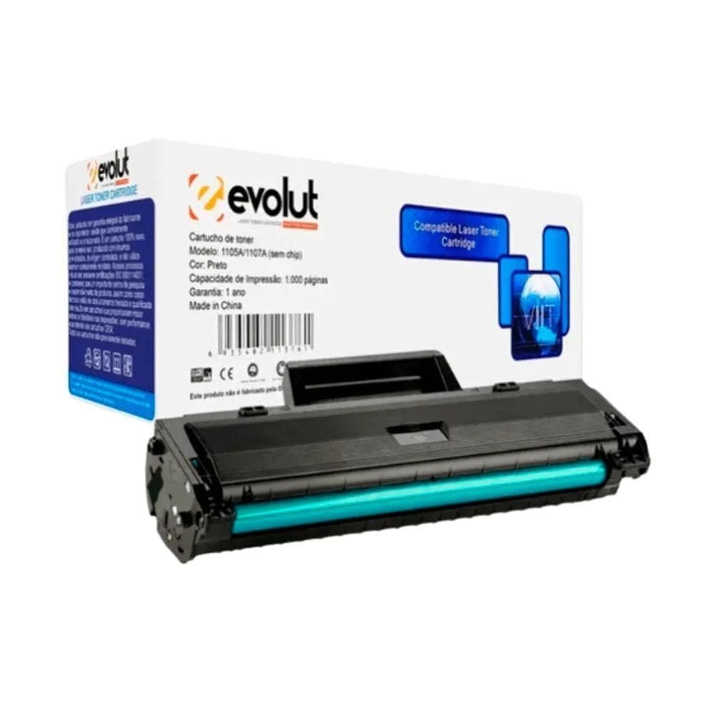 Toner Compatível 1105a/1107a Com Chip, 5k, Evolut Para 107a, 135a Alto Rendimento