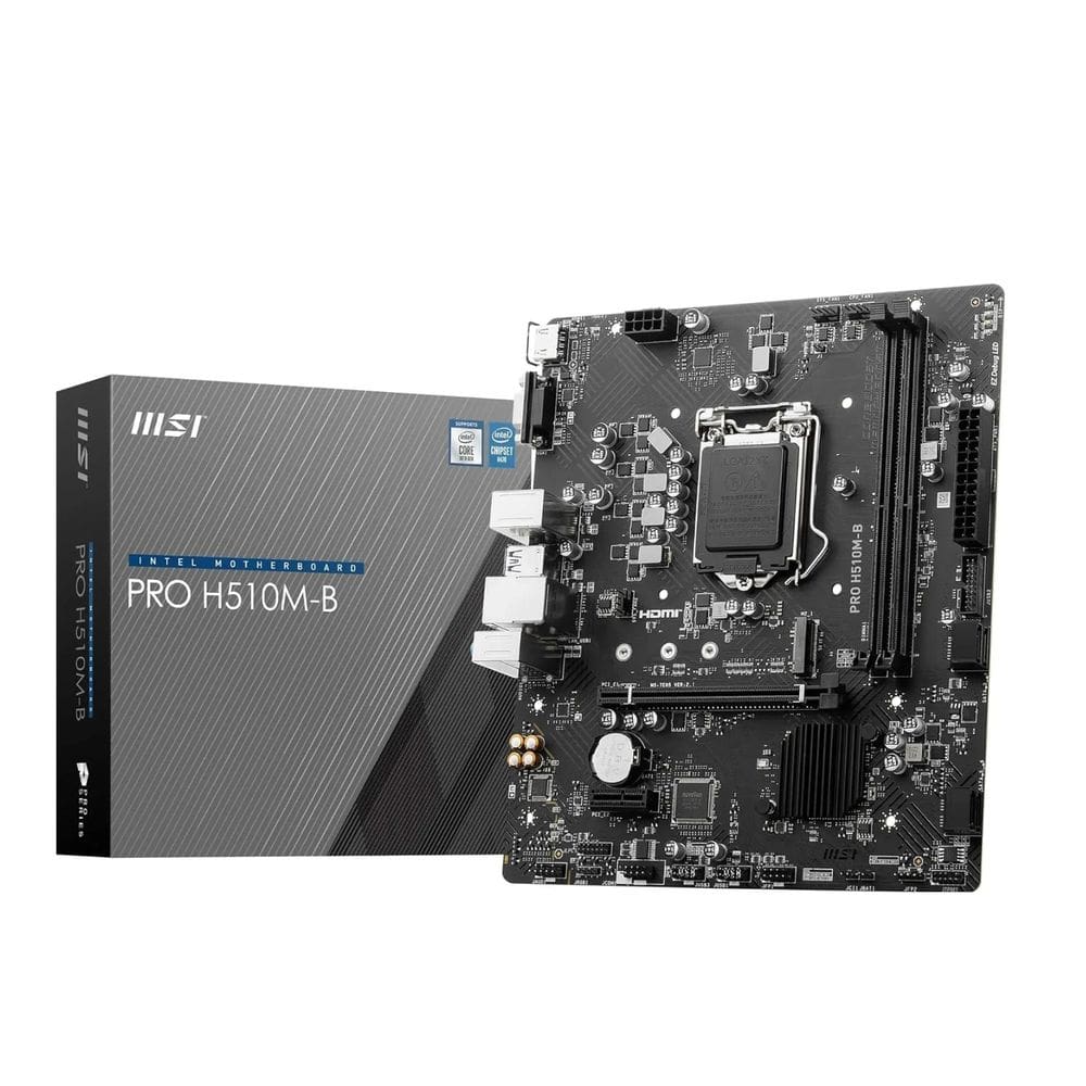 Placa Mae MSI PRO H510M-B DDR4 Socket LGA 1200 m-ATX DDR4