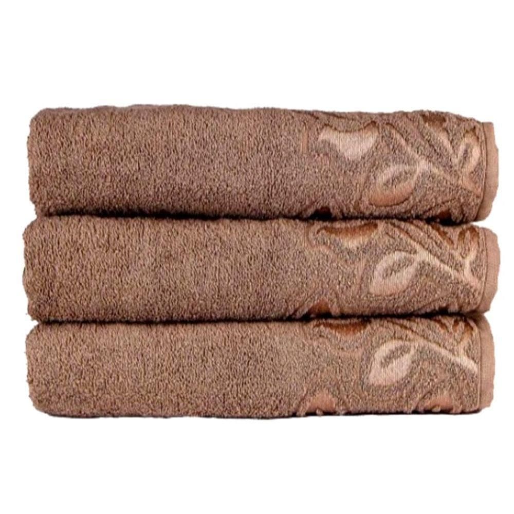 Toalha De Banho Lmpeter Guadalupe 75cm X 150cm Fendi - 03 Unidades