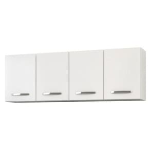 Armário Aéreo De Cozinha Panamá 04 Portas 160cm Branco - Lumil Móveis Branco