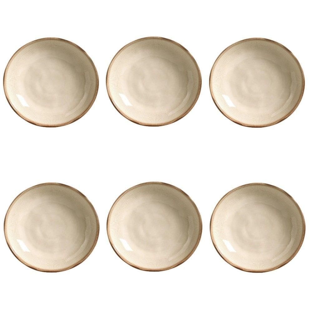 Conjunto De Pratos Fundos 06 Peças Bio Raio Porto