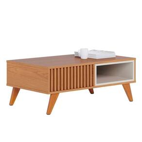 Mesa De Centro Para Sala Ripada Leo Freijó-off White Matte C05 Mpozenato