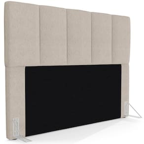 Cabeceira Cama Casal Queen 160cm Pérola W01 Linho Bege - Mpozenato