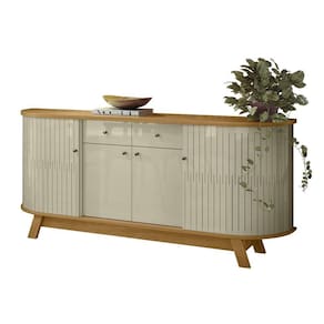 Balcão Buffet Sala De Jantar 183cm Mônica Z10 Cumaru Opala Mpozenato
