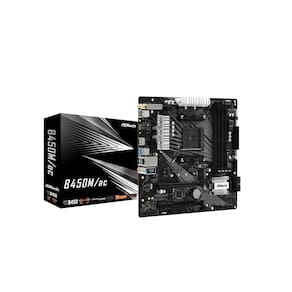 Placa Mãe ASRock B450M AC Compatível Soquete AMD AM4 Ryzen