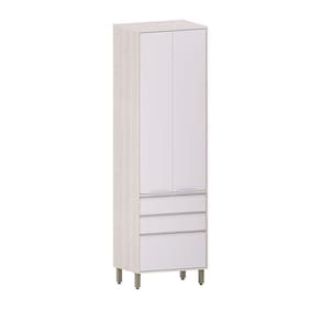 Paneleiro De Cozinha 70cm 2 Portas E 3 Gavetas Art Luciane M Pátina-cinza Cristal