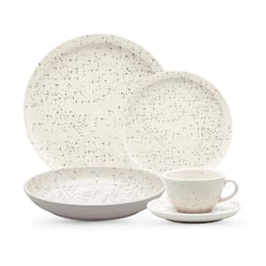 Aparelho De Jantar 20 Peças Flat Chuvisco Oxford