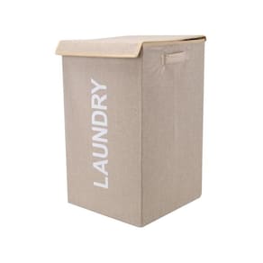 Cesto Organizador Dobravel 60L Com Tampa Para Roupas Sujas E Multiuso Para Banheiro E Quarto!
