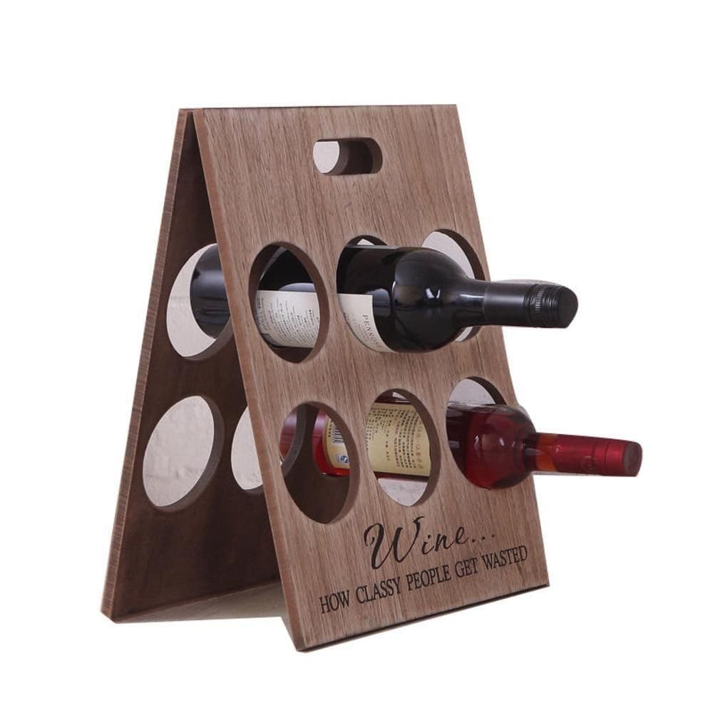 Organizador Portátil De Vinhos Adega Suporte De Mesa E Chão