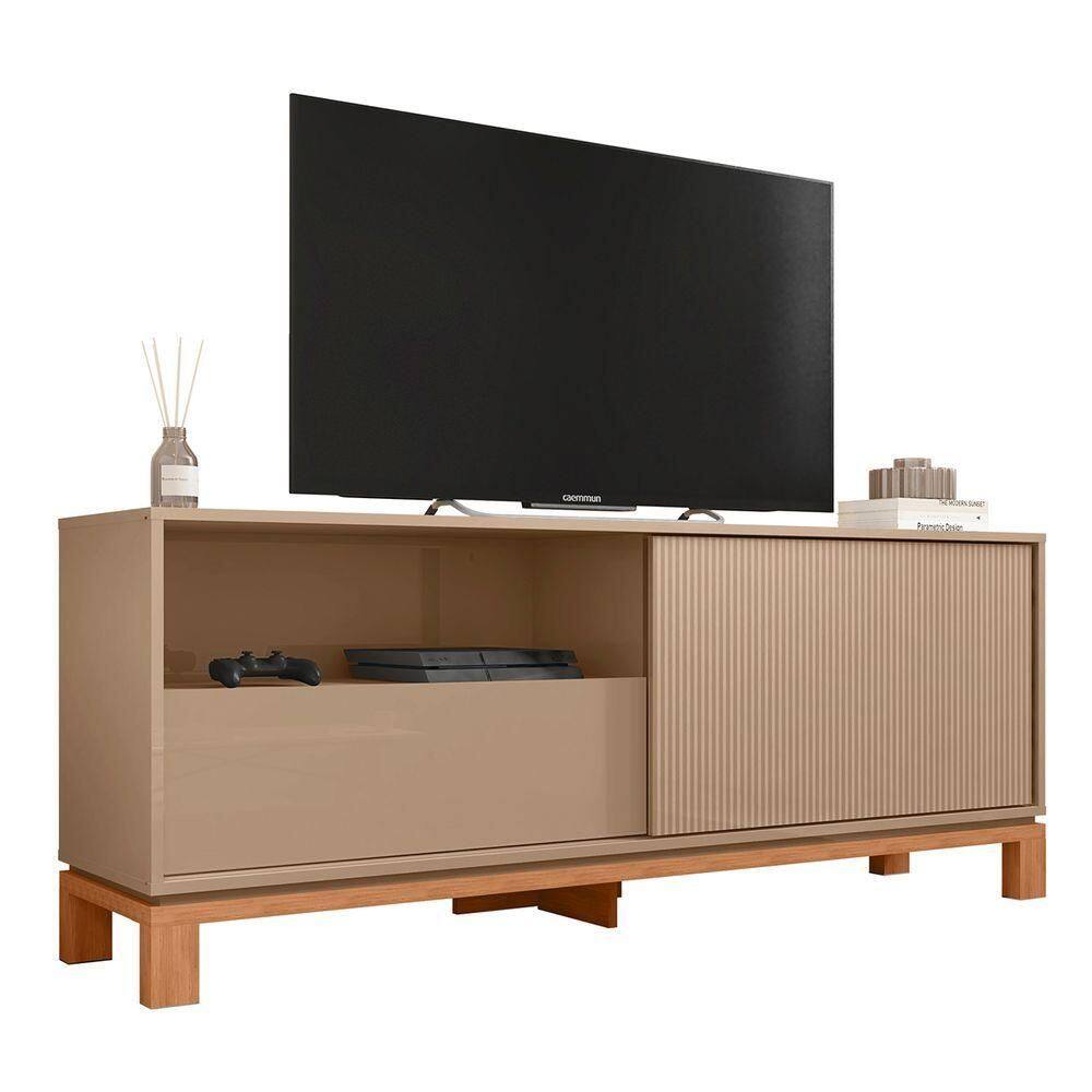 Rack Bancada Para 55 Pol 150cm Lucca Areia Freijó C01 Mpozenato