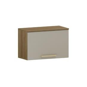 Armário Aéreo 60cm 1 Porta Basculante Isis Luciane Móveis Avelã-mocca Laca