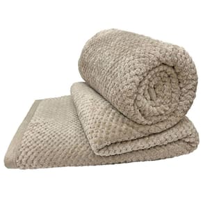 Cobertor Manta Elite Queen Ultrasoft Dupla Face - Cáqui - 100% Poliéster