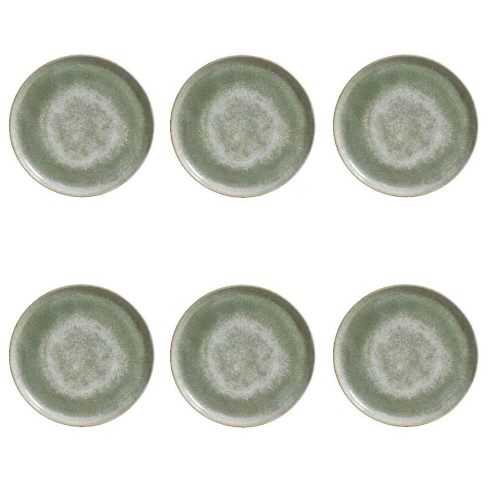 Conjunto De Pratos De Sobremesa 06 Peças Bio Moss Porto