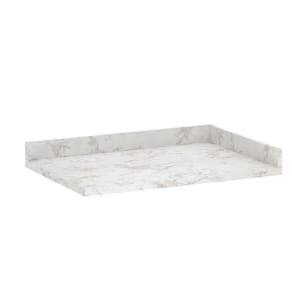 Tampo Para Balcão Canto Reto 95cm Premium Luciane Móveis Mármore Bp