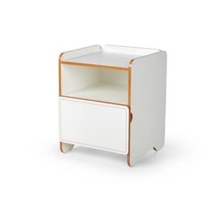 Mesa De Cabeceira 1 Gaveta Com Nicho Cindy - Branco