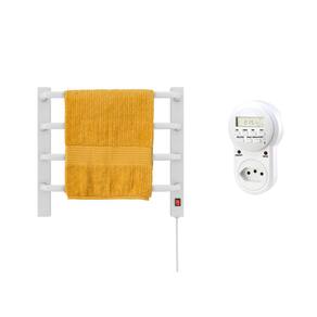 Toalheiro Termico Mini Branco 220V Esquerdo + Timer Digital Kzi