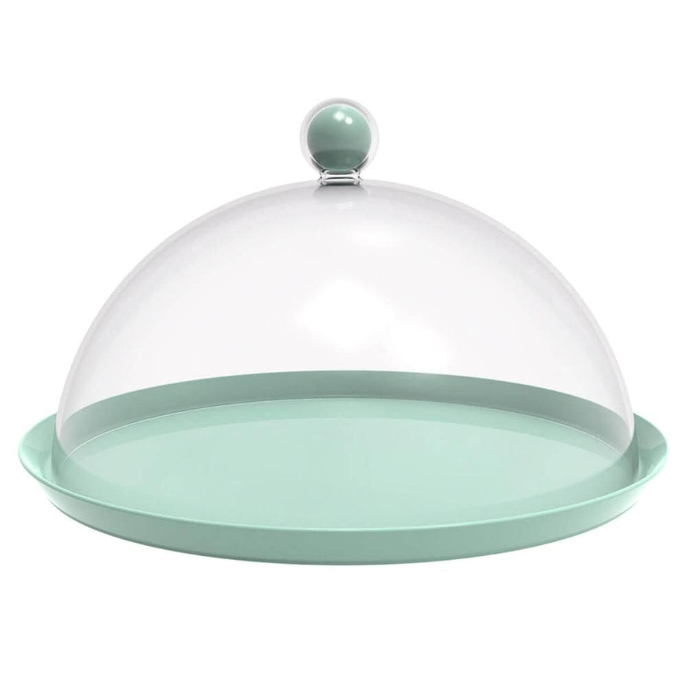 Porta Bolo com Cúpula 25cm Verde Menta Bubble Crippa Boleira