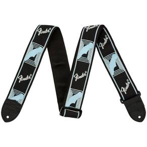 Correia Fender Monograma Preta Cinza Azul