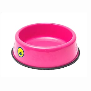 Comedouro Pesado Pata E Osso Cães Grande Rosa Tudo Pet 2,5L