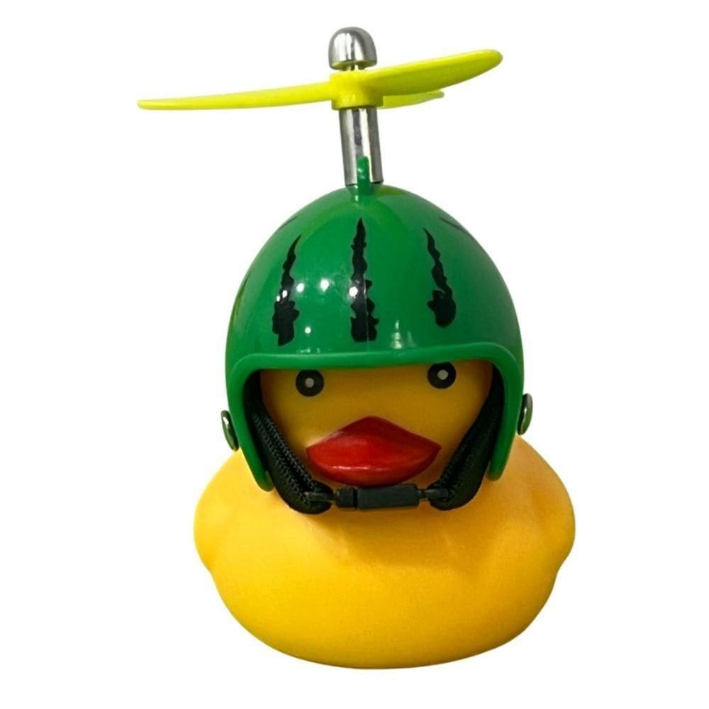 Patinho Buzina Borracha Moto Bike Guidão Luz Hélice Modelos Verde