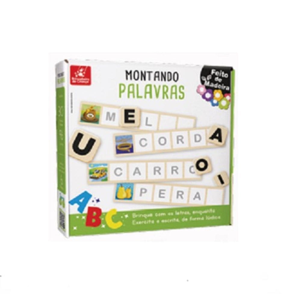 Brinquedo Educativo Monta Palavras Pedagógico Infantil